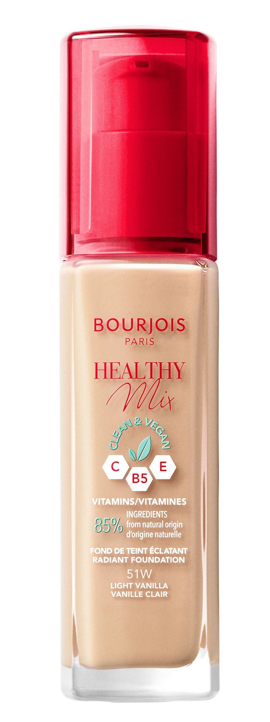 „Healthy Mix Clean Foundation“ makiažo bazė Makiažo pagrindai