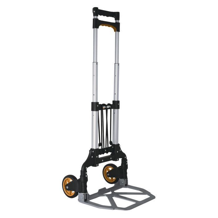 Stikkvogn i aluminium, 70 kg kapasitet - Kan forlenges fra 63 til 100 cm - Ergonomisk håndtak
