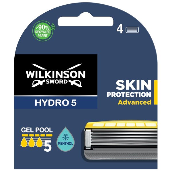 Wilkinson Sword Hydro5 Skin Protection Advanced Navulmesjes<br>4 stuks