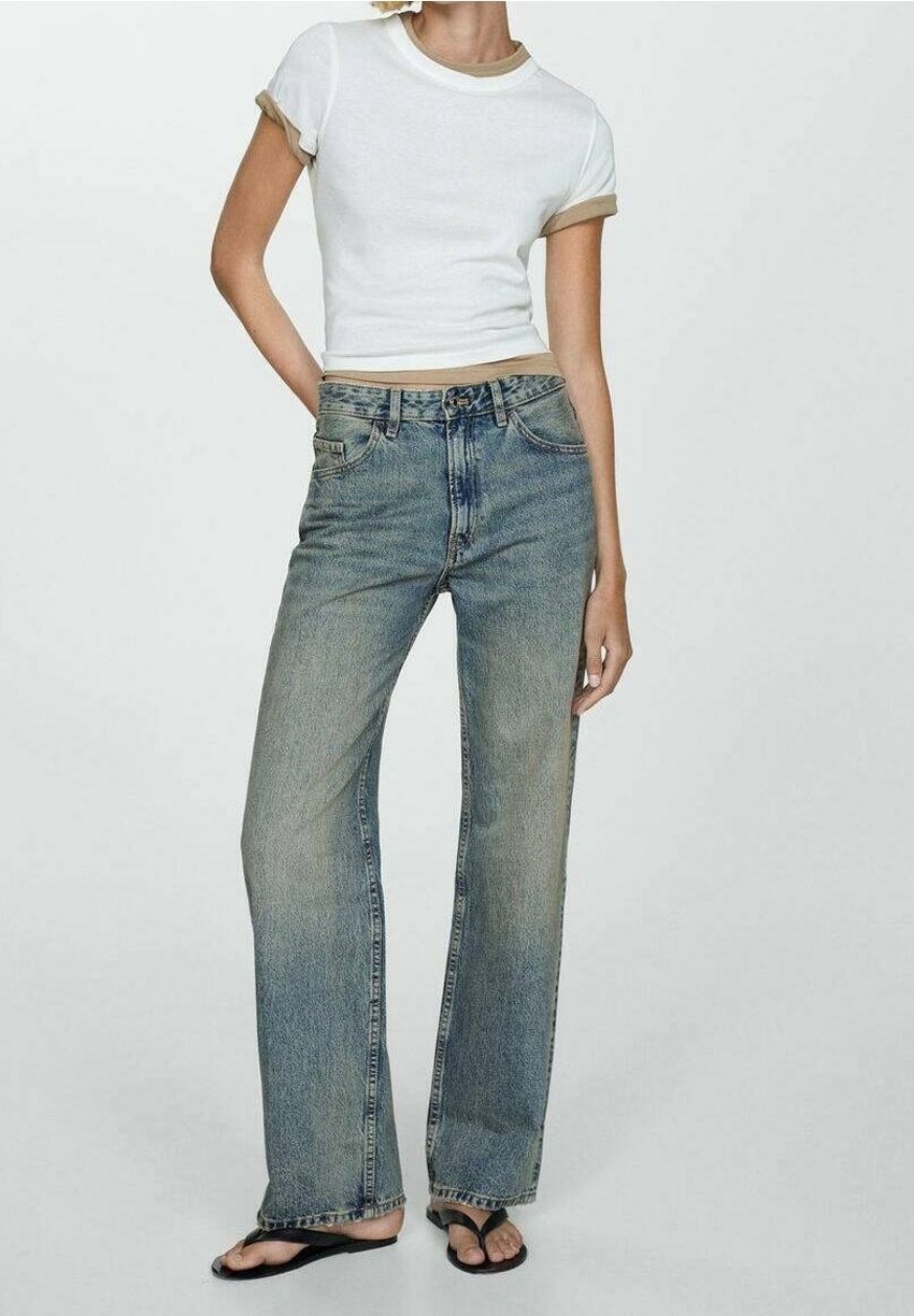 Mango jeans met rechte pijpen - blauw