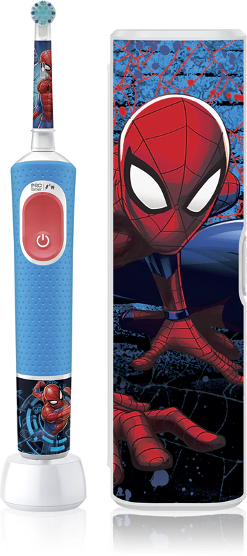 Escova de dentes elétrica Oral-B PRO Kids 3+ Homem-Aranha com estojo