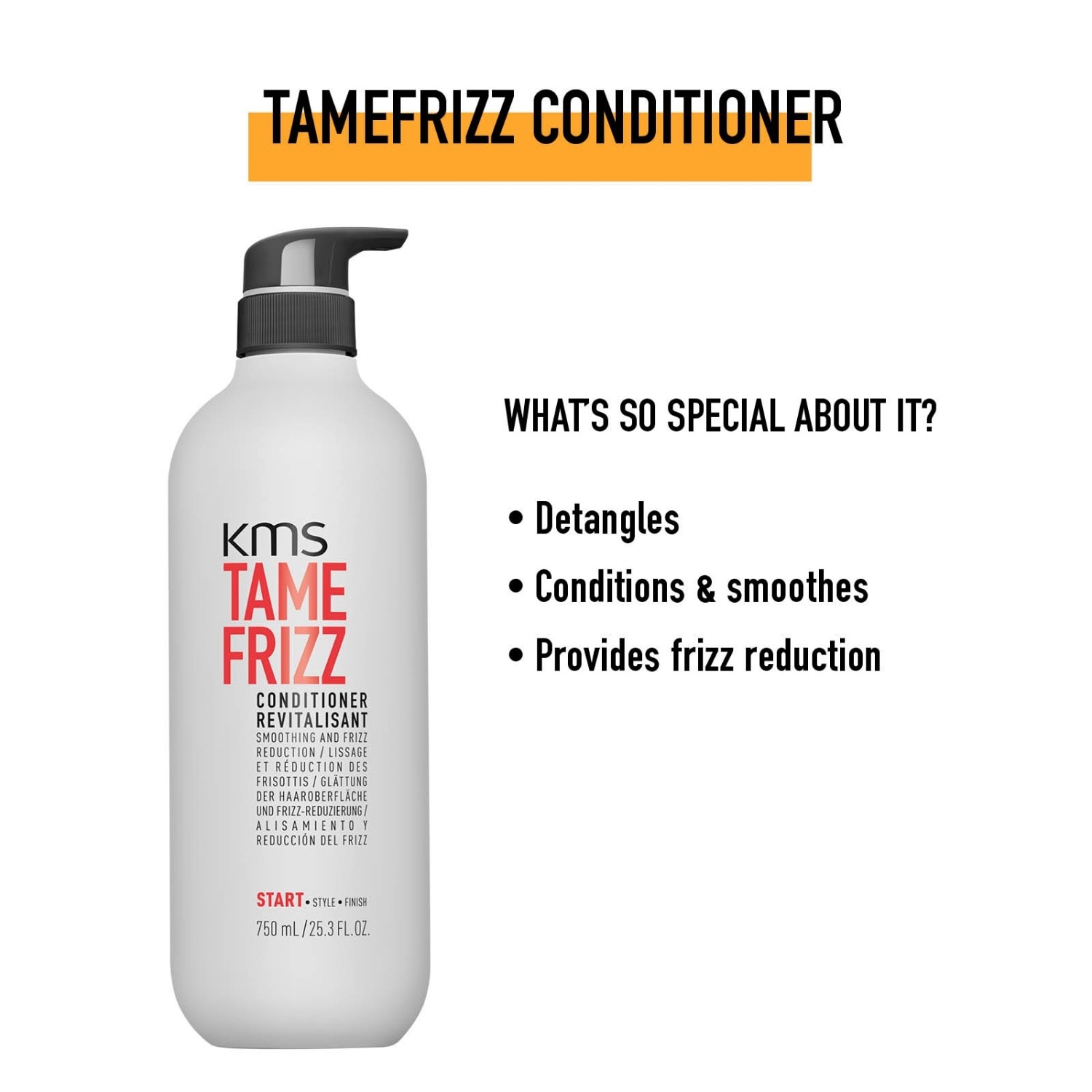 Balsamo KMS anti-crespo - 750 ml