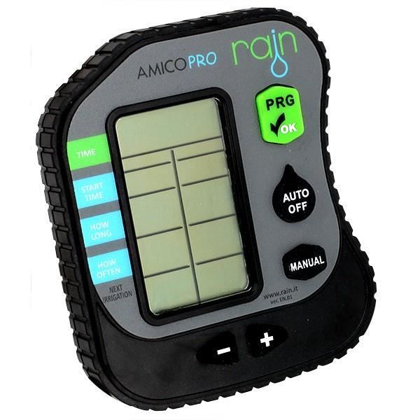 Temporizador de riego Amico Pro 9V - Lluvia bidireccional - Resistente a la lluvia