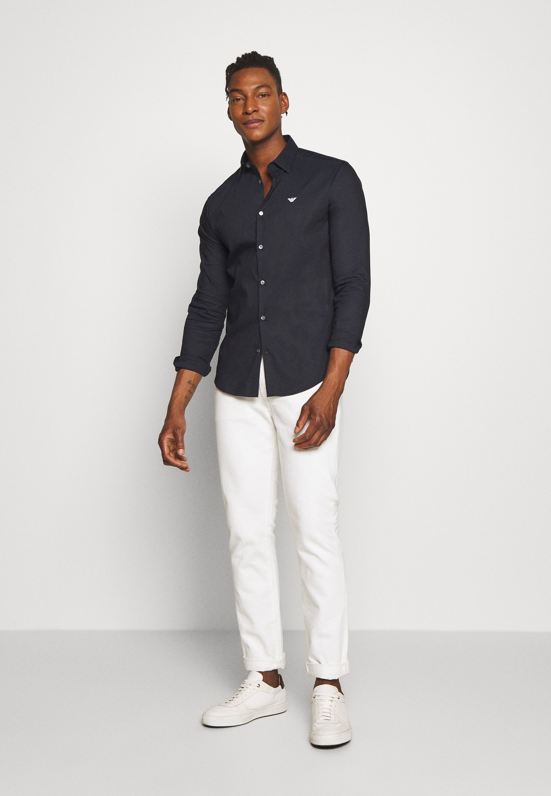 Emporio Armani EXCLUSIEF CONTRASTLOGO - Shirt - marineblauw