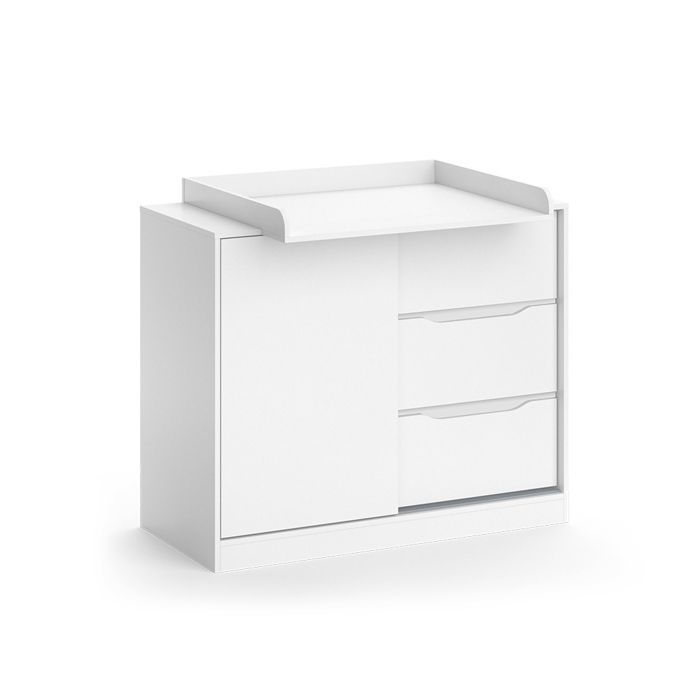 Commode à langer Ruben 113x93cm avec plan à langer Blanc Vicco 40575