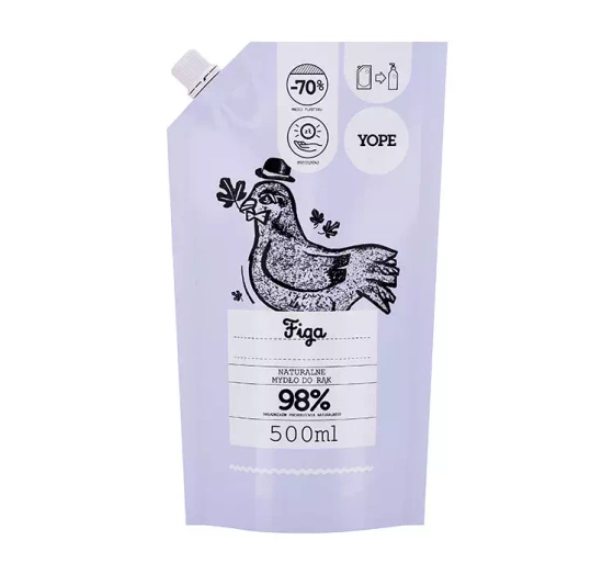 Yope Naturalne mydło w płynie Figowe refill 500 ml