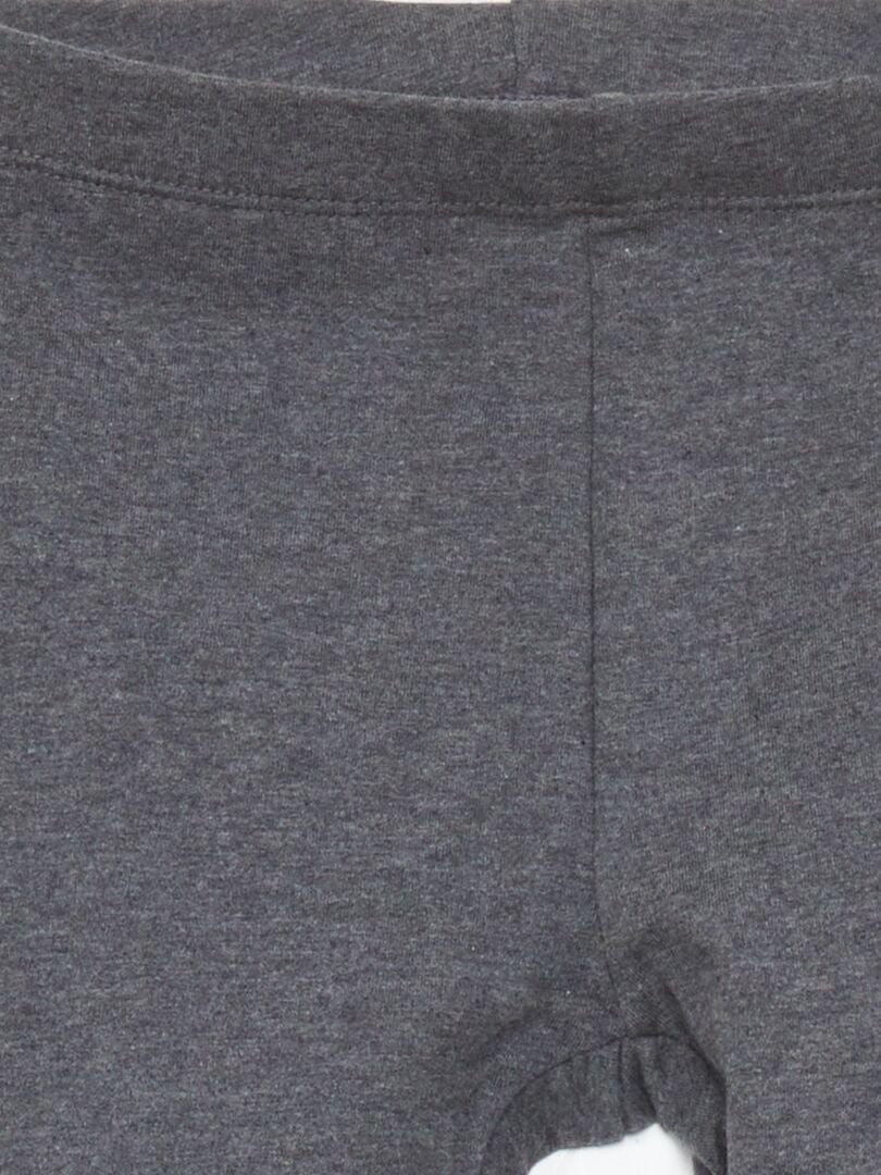 Warme legging met elastische tailleband - Donkergrijs