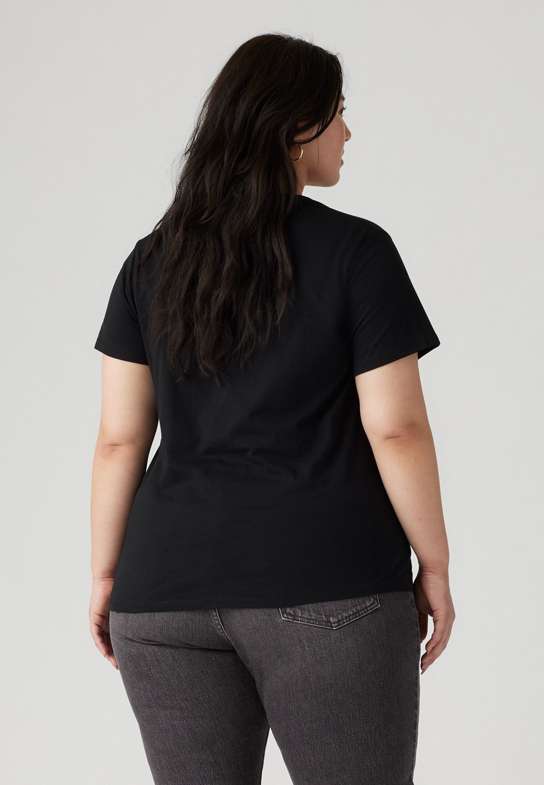 Levi's® Plus PERFECT - Spausdinti marškinėliai - su šikšnosparnio raštu ir juodos spalvos