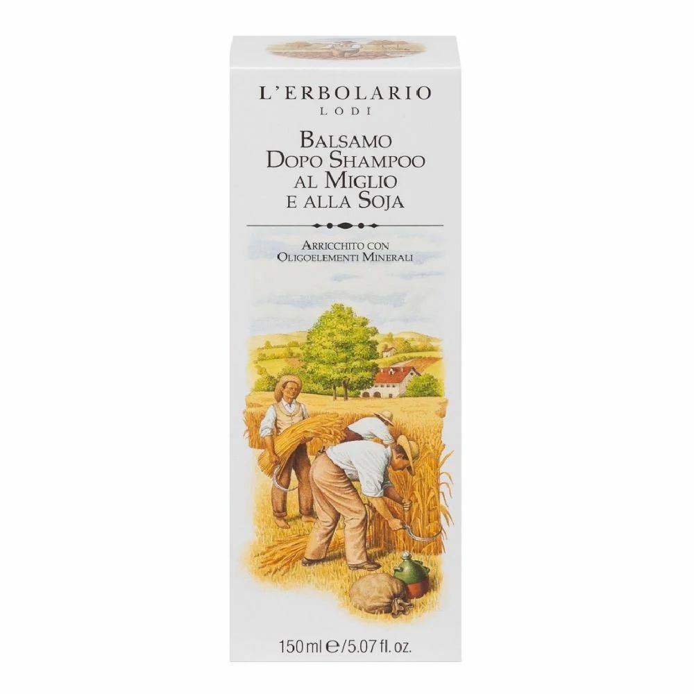 L'ERBOLARIO L'Erbolario Conditioner na het wassen met gierst en soja 150 ml Droog en pluizig haar