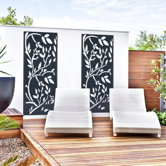 Panel decorativo universal IDMARKET 150 x 50 cm LIS Gris