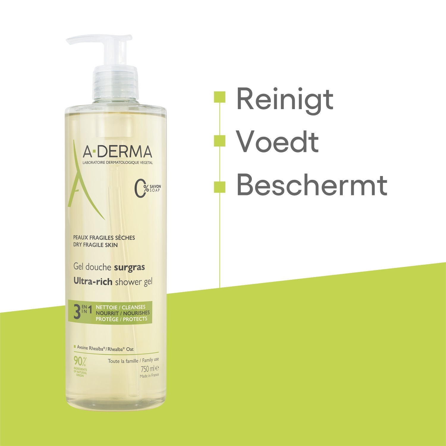 A-DERMA Ultra bogat gel za prhanje - 500 ml