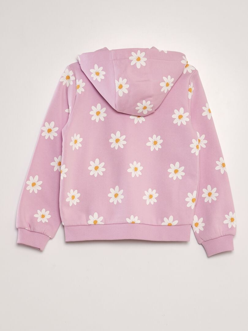 Moletom com capuz estampado - ROSA