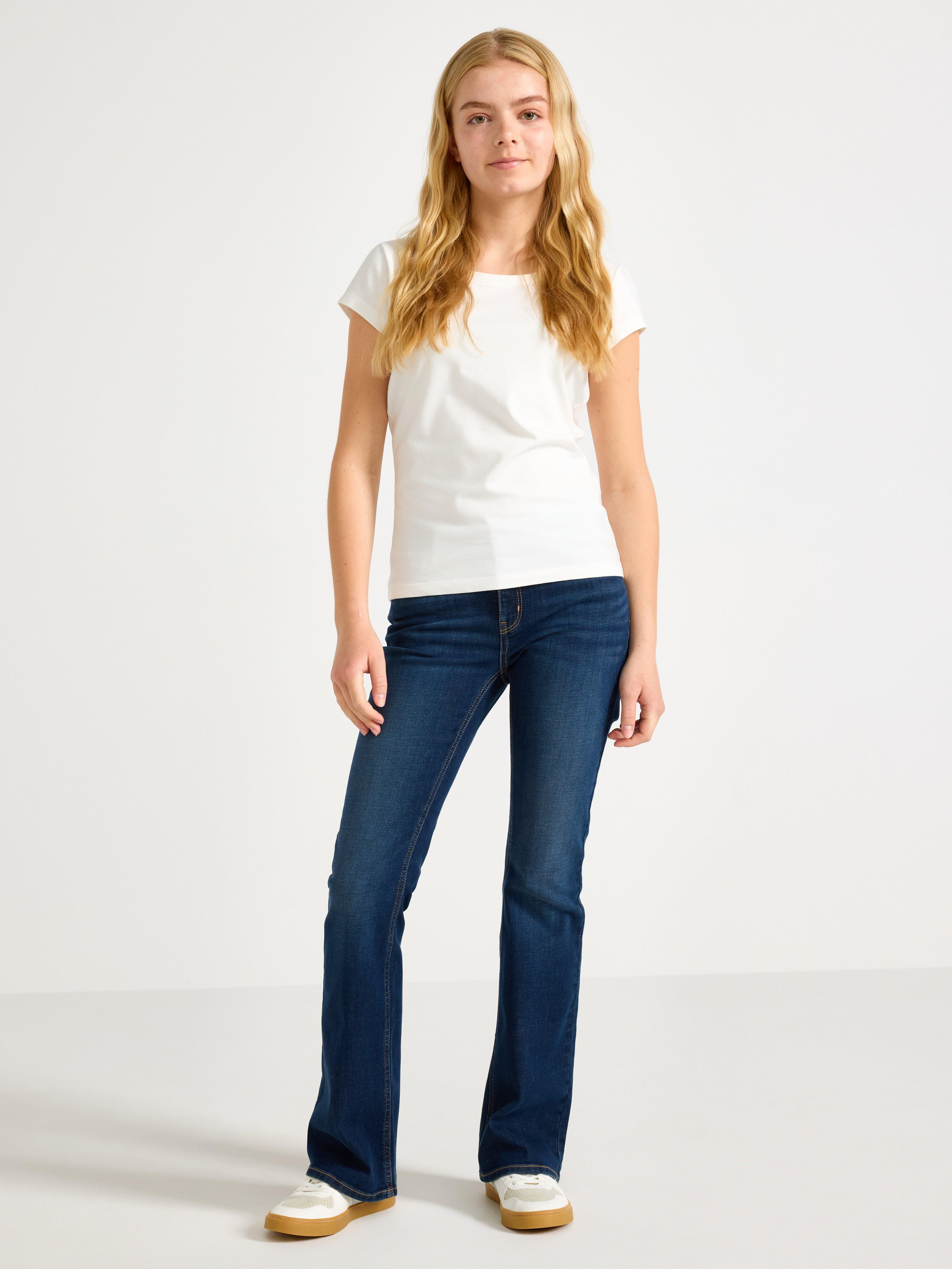 FREJA Flared jeans Mørk denim