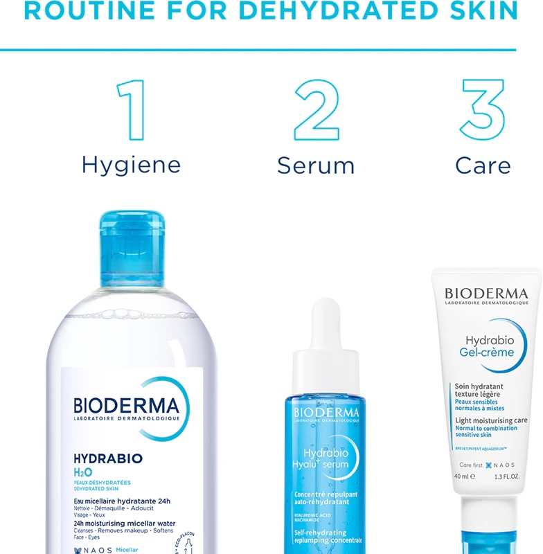 „Bioderma Hydrabio Hyalu+“ veido serumas dehidratuotai odai