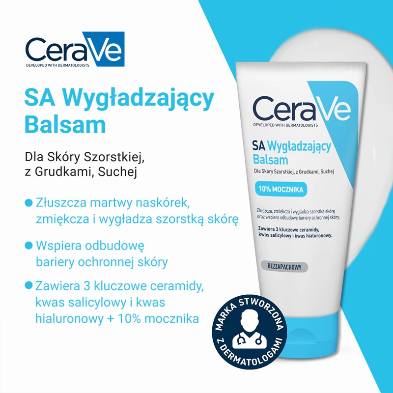 CeraVe SA vlažilna mehčalna krema za suho in zelo suho kožo