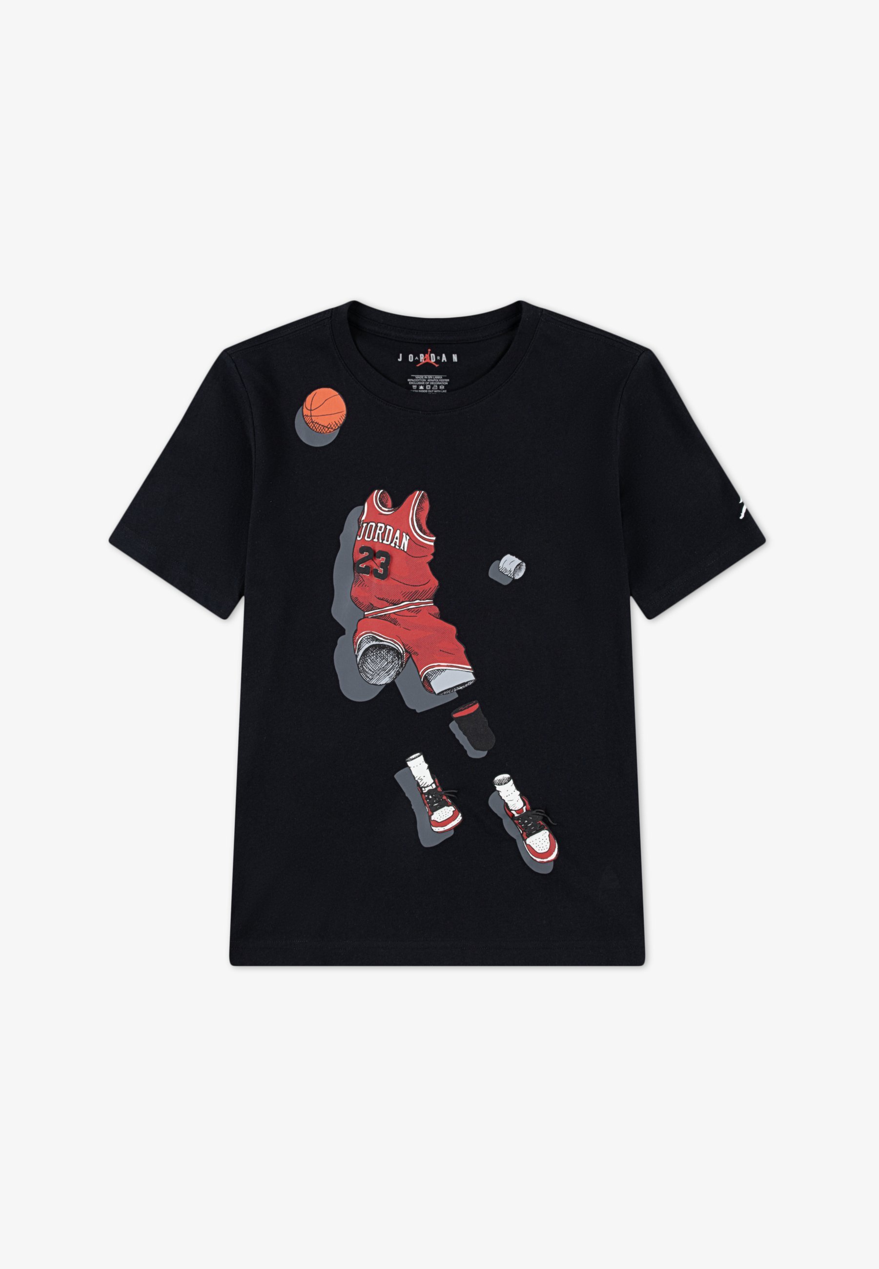 Jordan GHOST MAN TEE - Koszulka z nadrukiem - czarna
