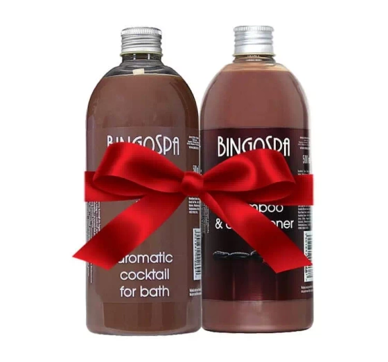 BingoSpa Czekolada zestaw koktajl do kąpieli 500 ml   szampon z odżywką 500 ml