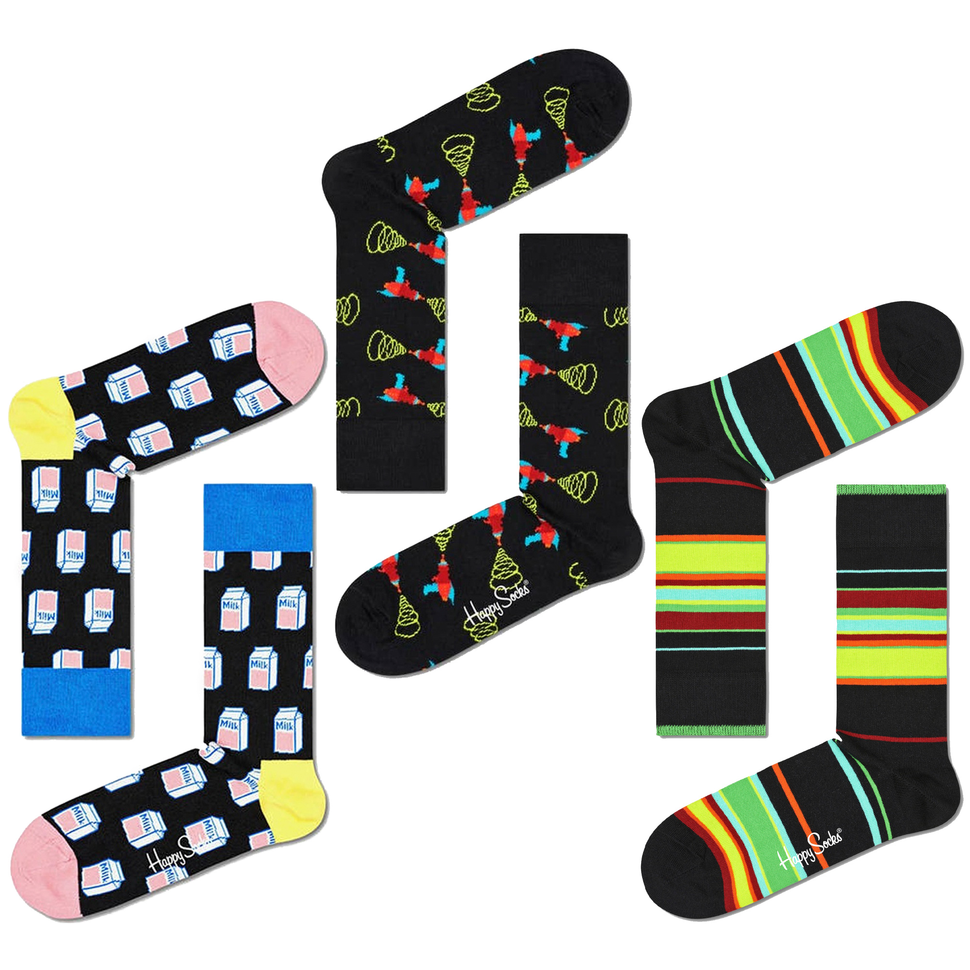 Pack 3 Pares De Calcetines Happy Socks