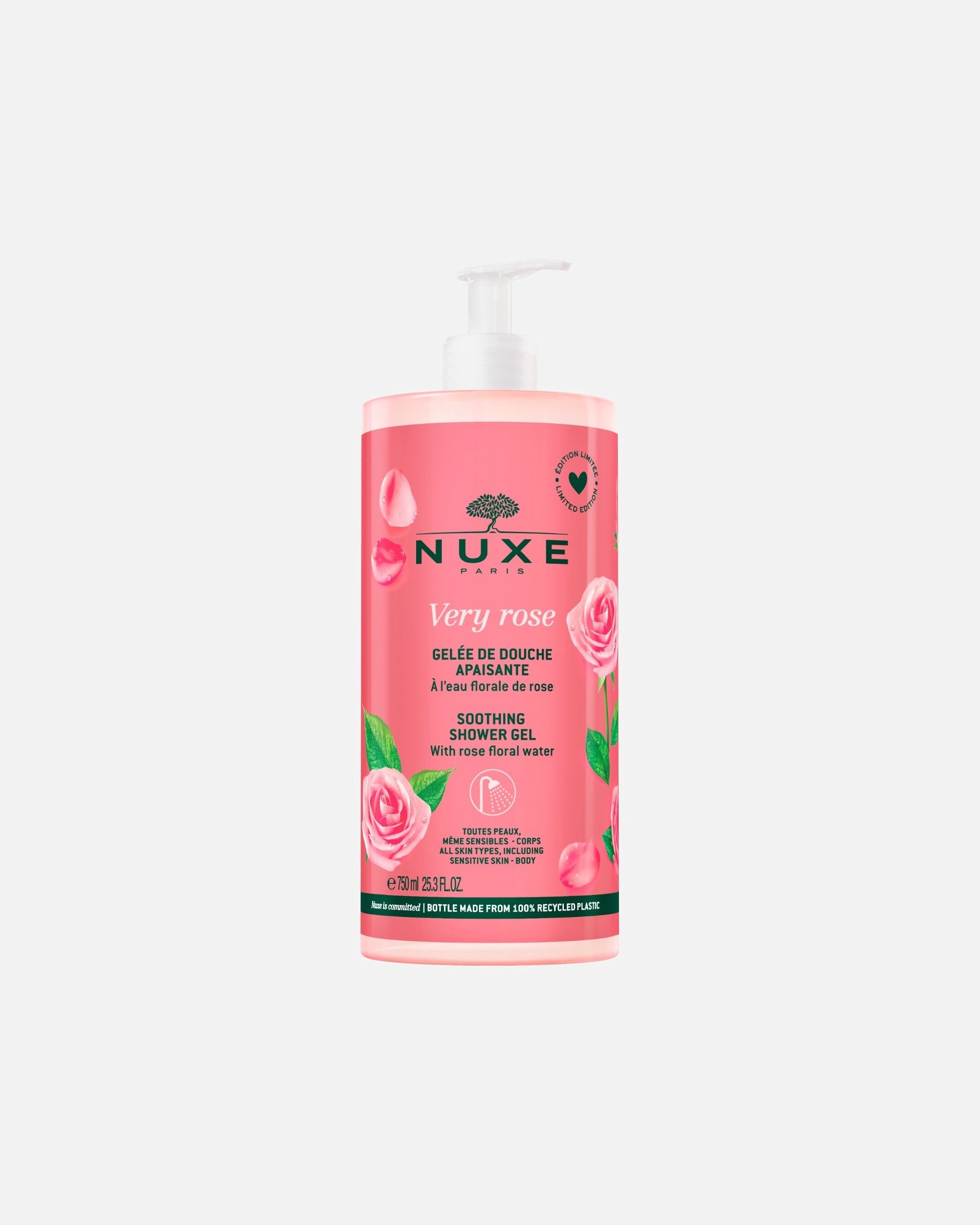 NUXE Upokojujúci sprchový gél Very Rose - 750 ml