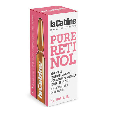 Ampollas de retinol puro de laCabine. Cuidado con retinol puro para pieles maduras. 2 ml.