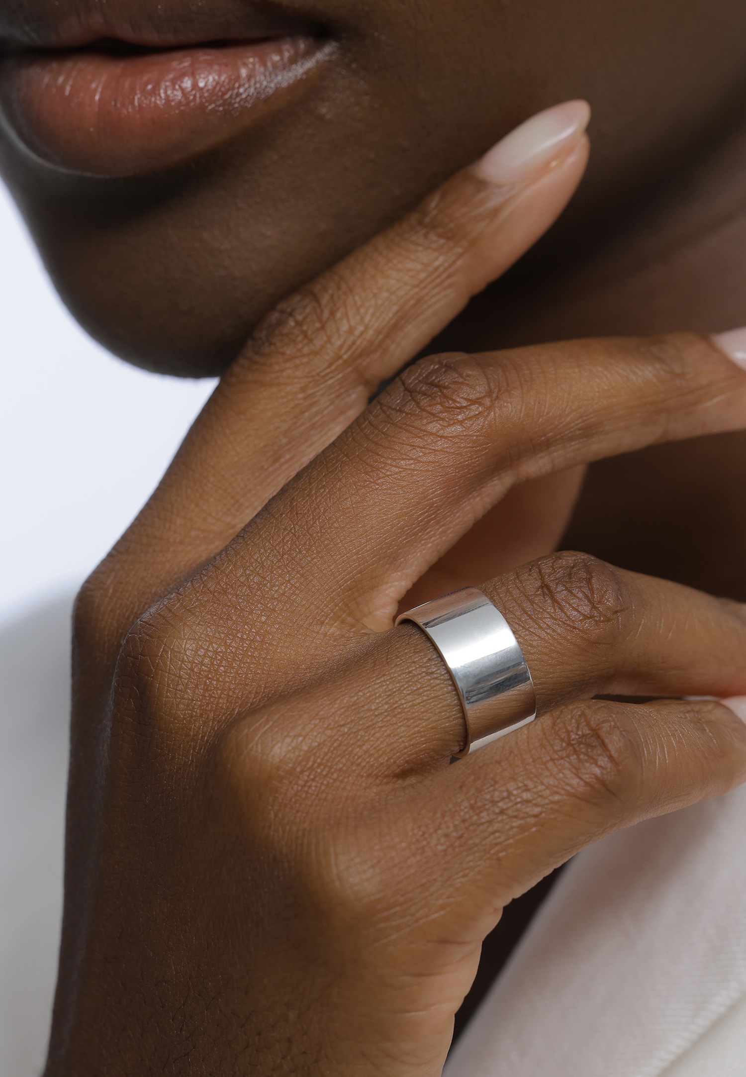 Elli Femmes Empilement Basique Géo en Argent Sterling 925