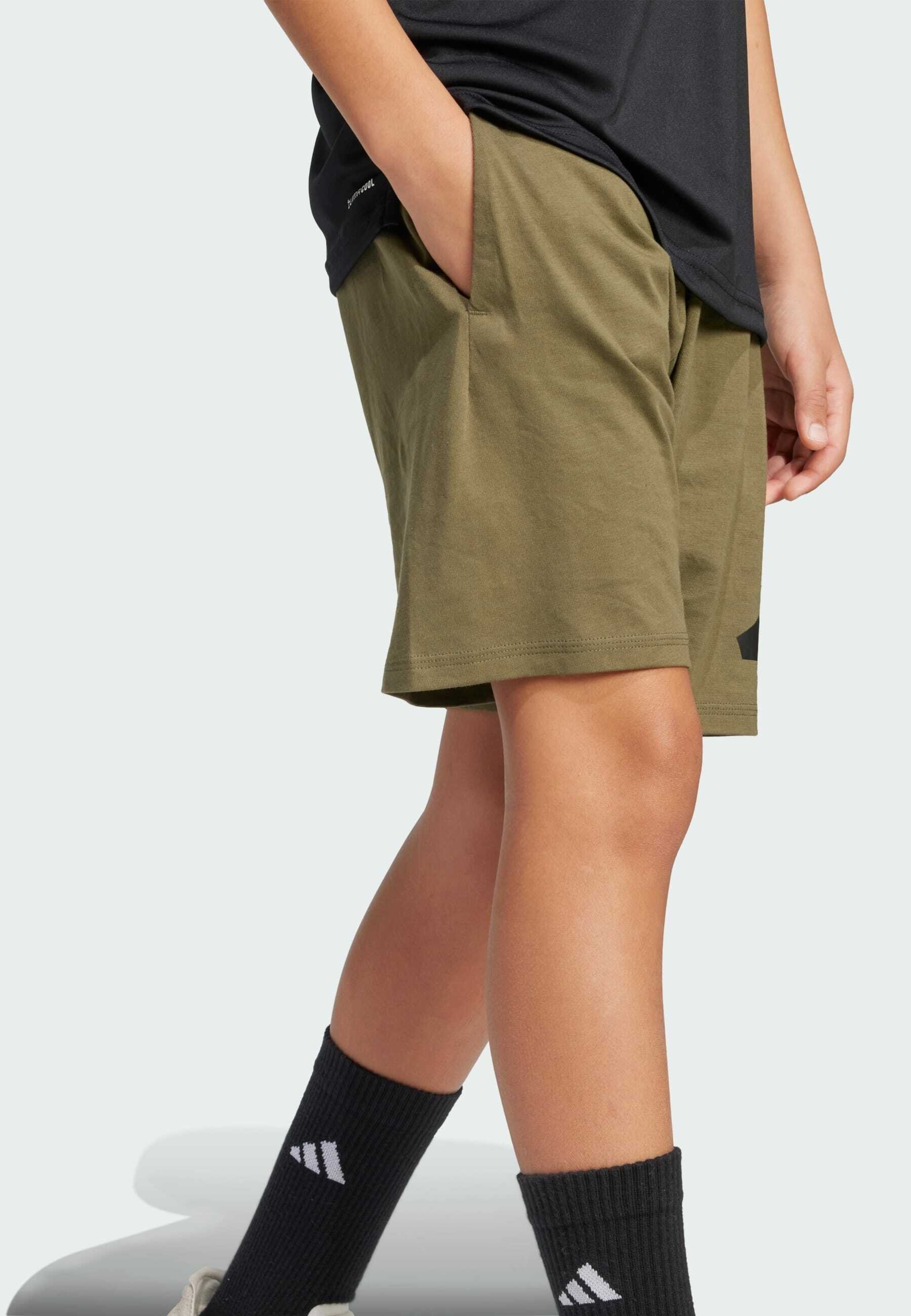 adidas Performance ESSENTIALS - Short de sport - Olive Strata Black