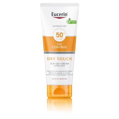 Protector solar corporal seco Eucerin con control de grasa SPF50 200 ml
