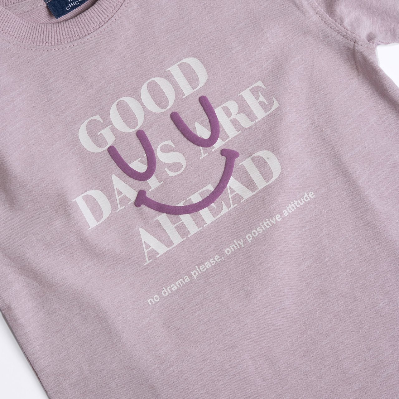 langärmeliges T-Shirt mit Smiley-Motiv