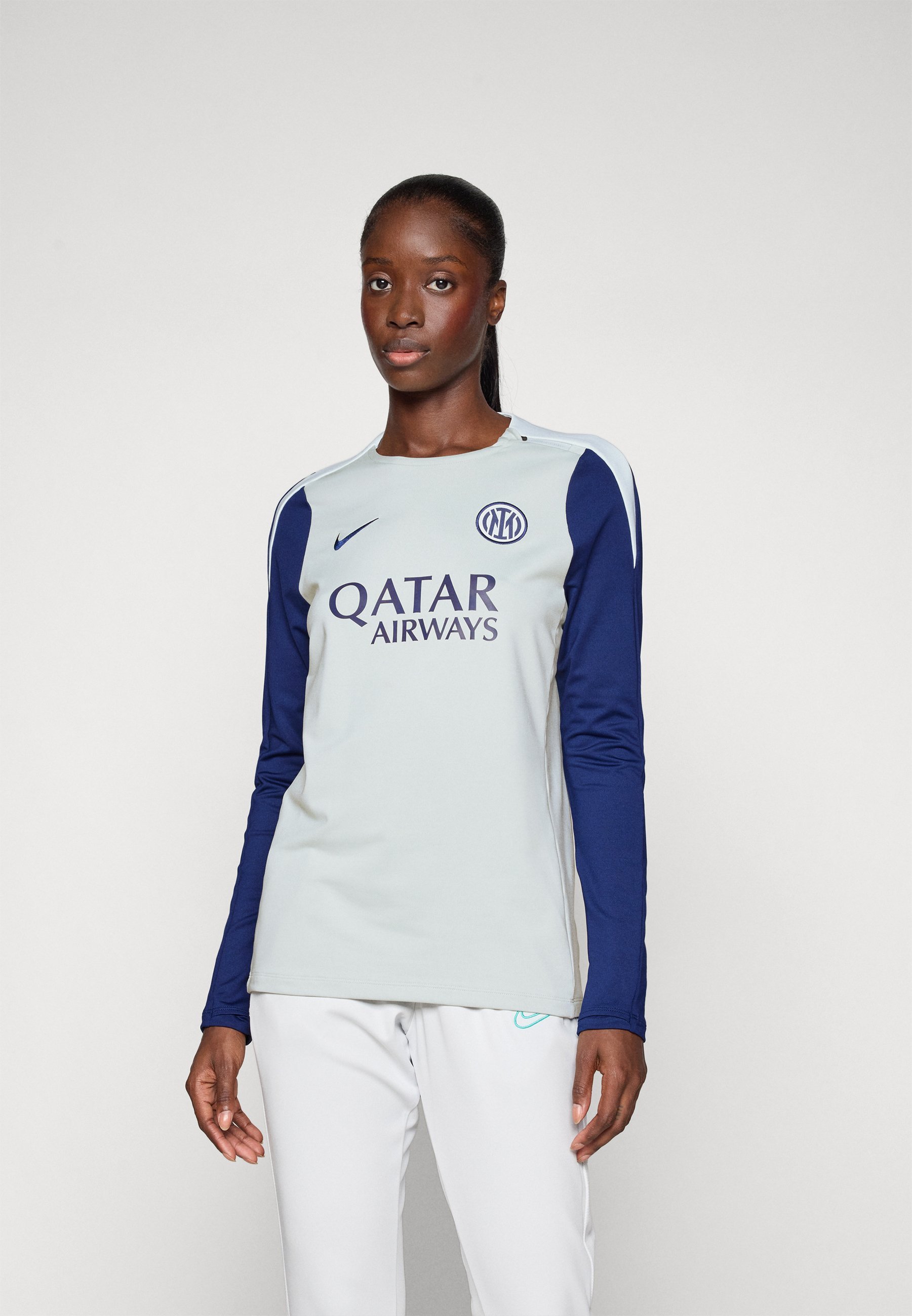 Nike Performance INTER MILAN STRIKE TOP - Clubkleding - grijs/blauw/blauw aqua