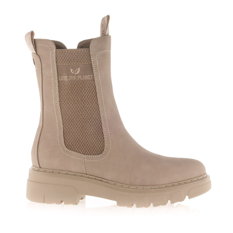 Beige Damenstiefel / Stiefeletten