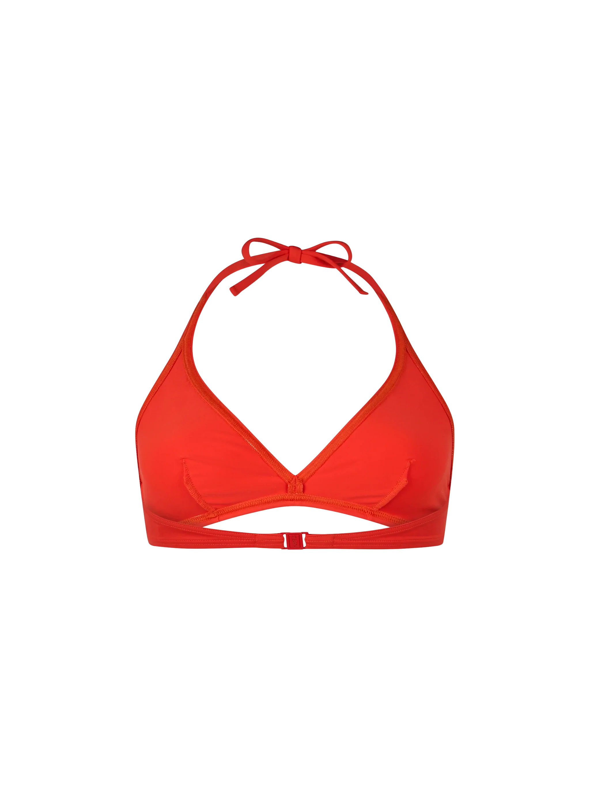Haut de brassière triangle orange Gaia pour femme