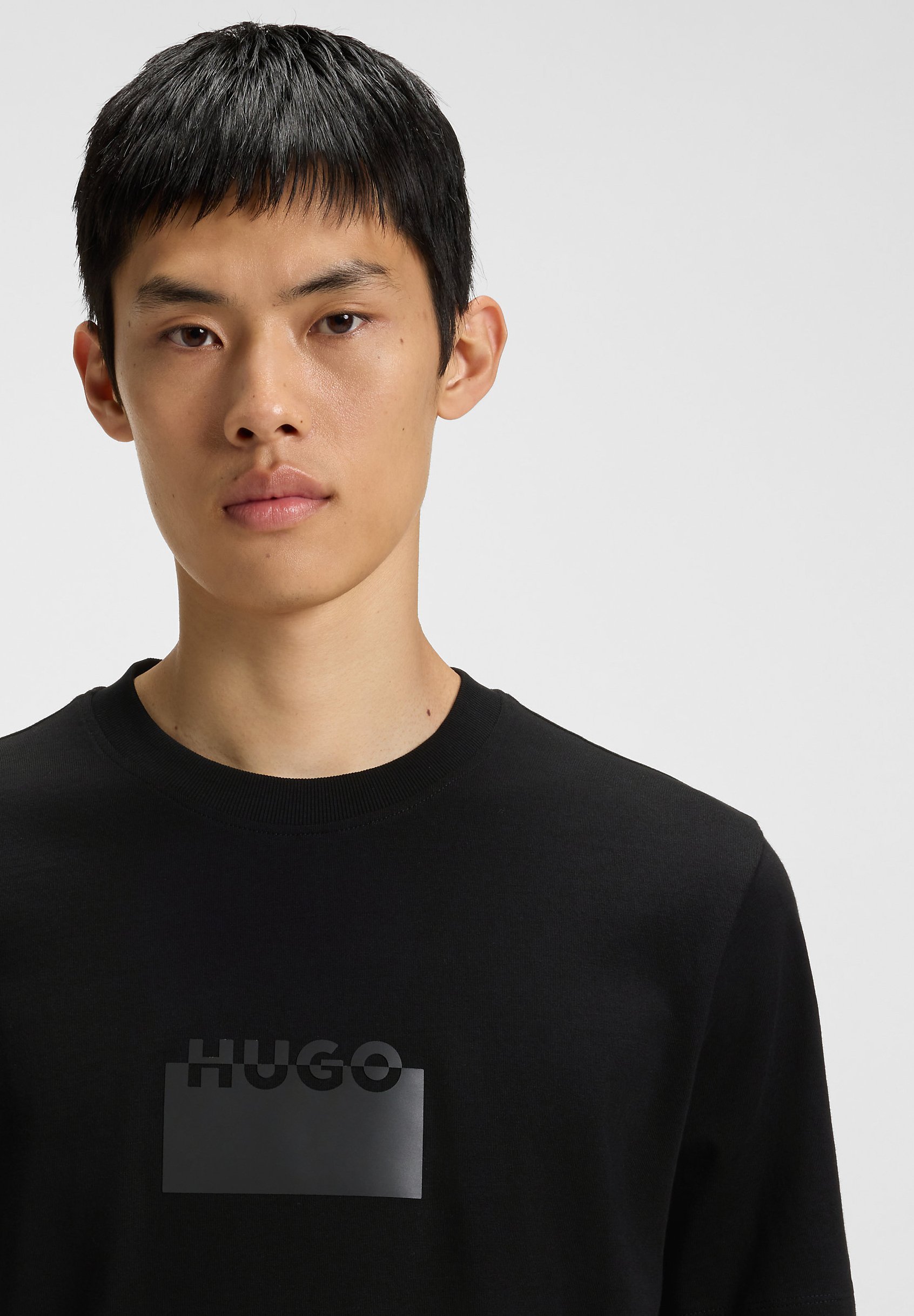 T-shirt imprimé HUGO DELASTO - noir