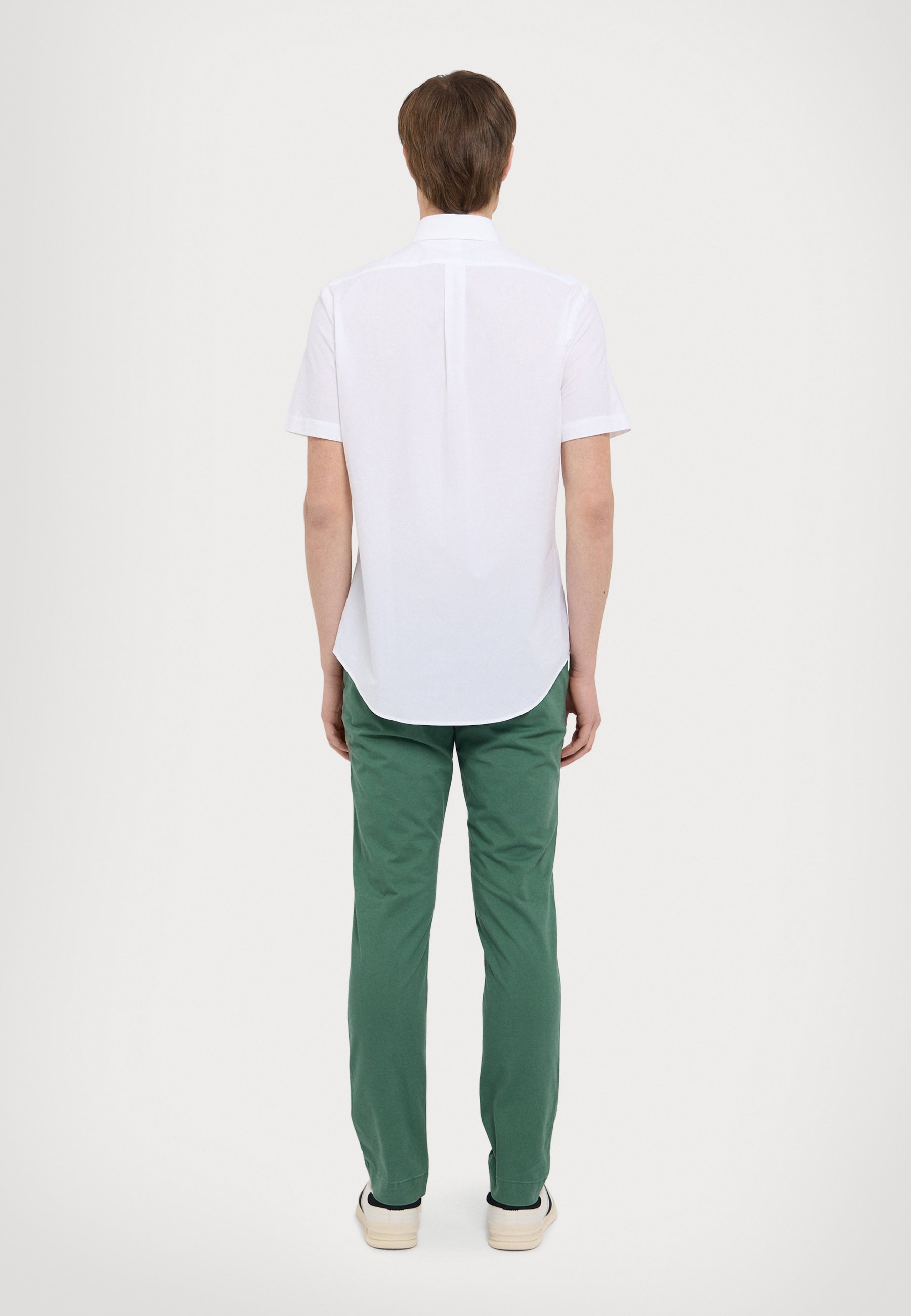 Camicia Polo Ralph Lauren CUSTOM FIT in popeline elasticizzato - bianca