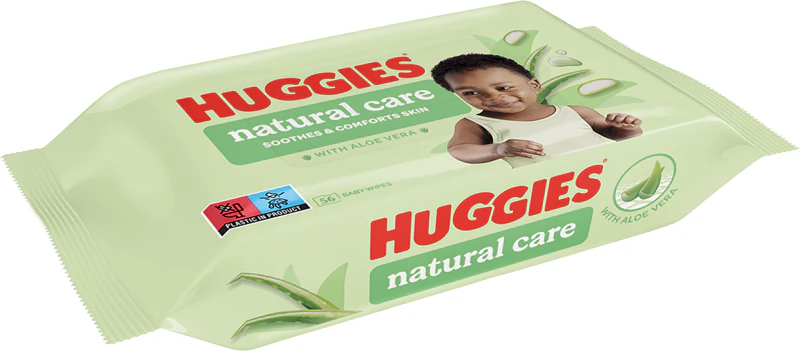 Čistiace obrúsky Huggies Natural Care s aloe vera