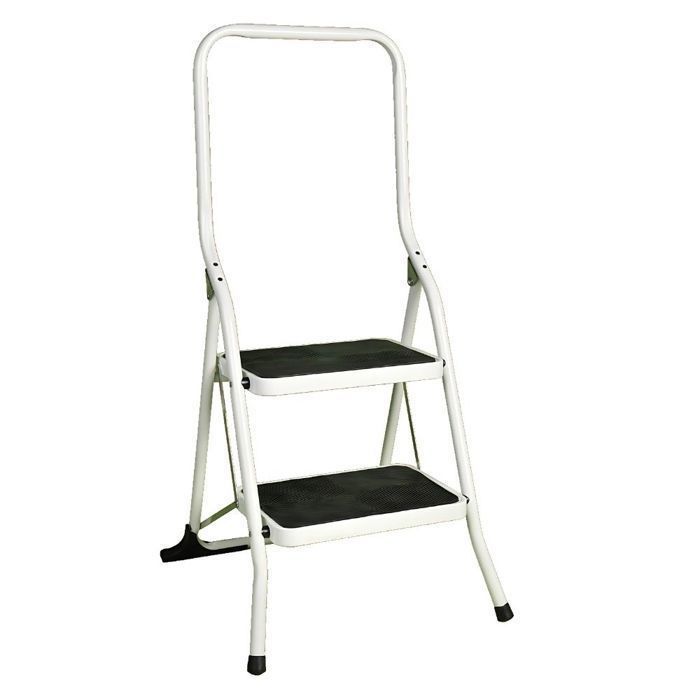 FACILITYS Folding Step Stool, 2 Steps - 150 kg Capacity - Stable and Non-Slip