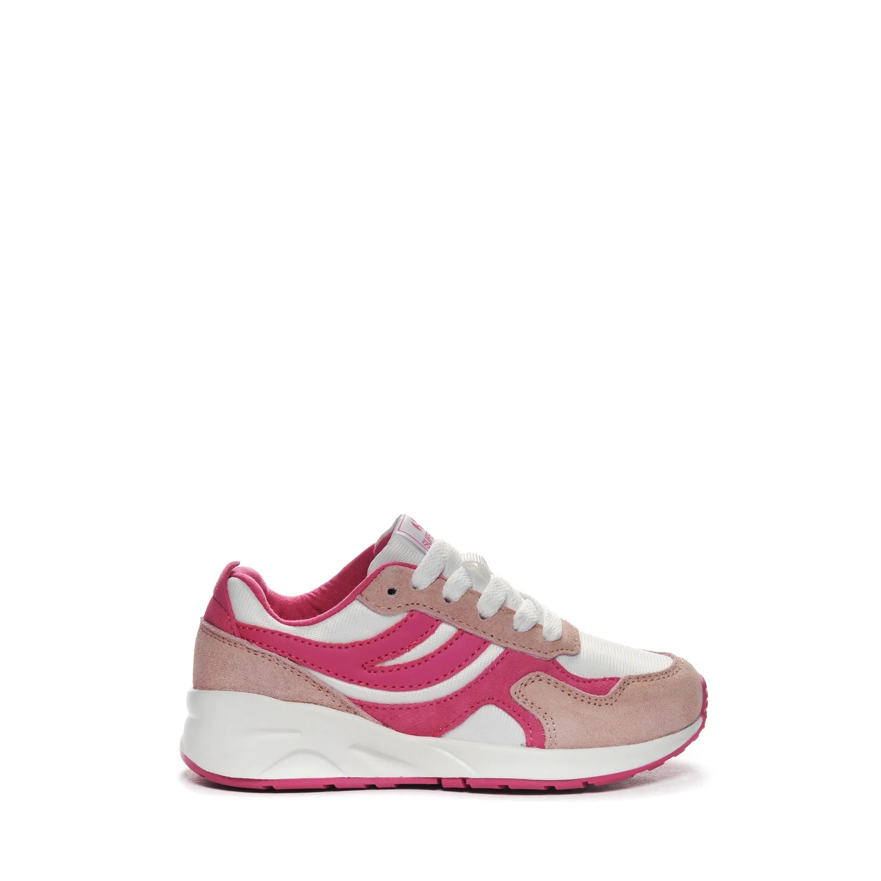 4073 KIDS TRAINING POLY SUEDE-PINK VEILED-WHITE-NEON PINK