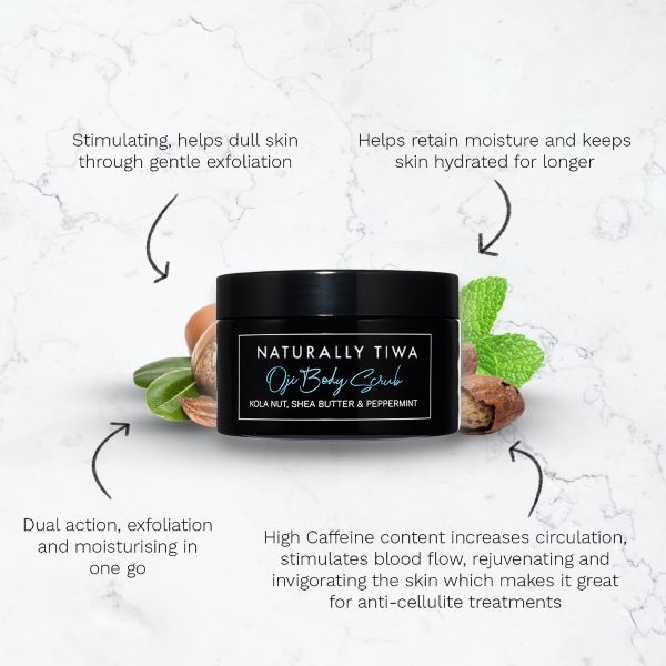 Exfoliante corporal OJI de Naturally Tiwa Skincare, 130 g
