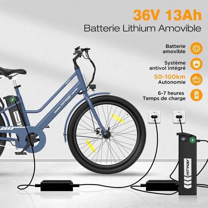 HITWAY Vélo électrique 27.5
