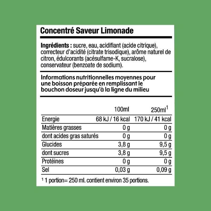 SODASTREAM-tiivisteet - 6 limonaaditiivisteen pakkaus - Valmistaa jopa 54 litraa juomia - 440 ml