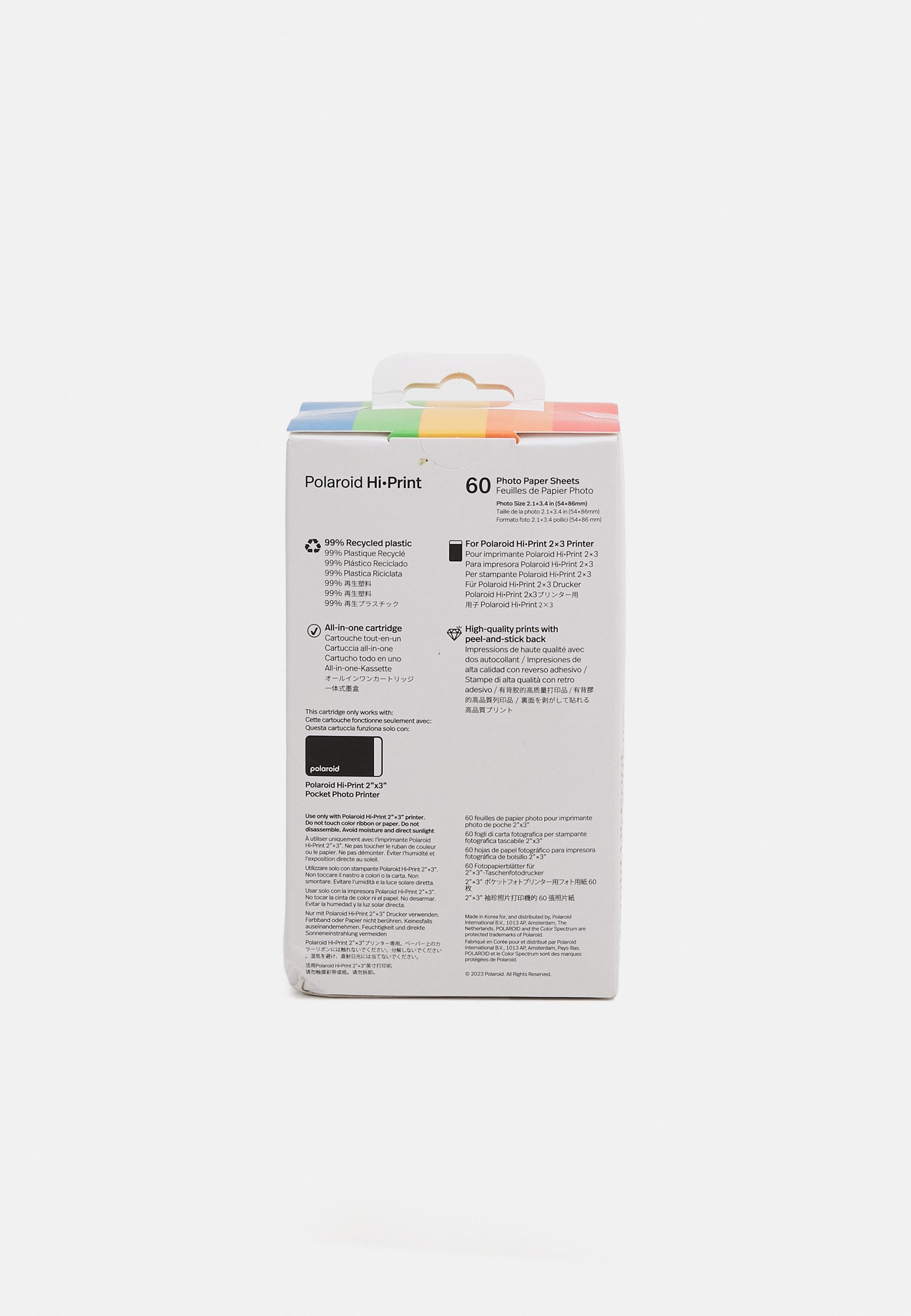 Polaroid HI·PRINT 2×3 PAPÍROVÁ KAZETA 60 LISTŮ UNISEX - Film do fotoaparátu - bílý