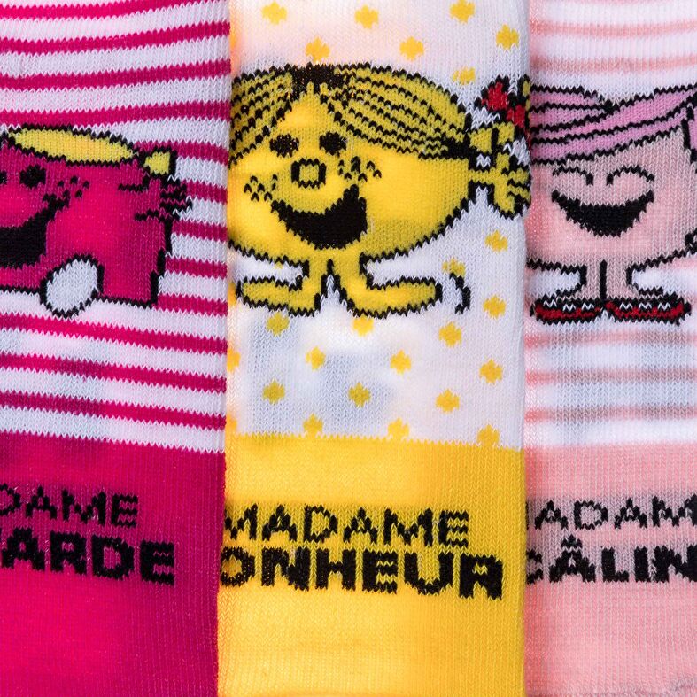 Dívčí ponožky Mr. Men and Little Miss Yellow – balení 3 kusů