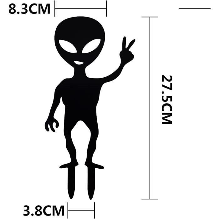 Décoration de Jardin - Non spécifié - Silhouette Homme - Acrylique Noir - Résistant aux intempéries - Durable