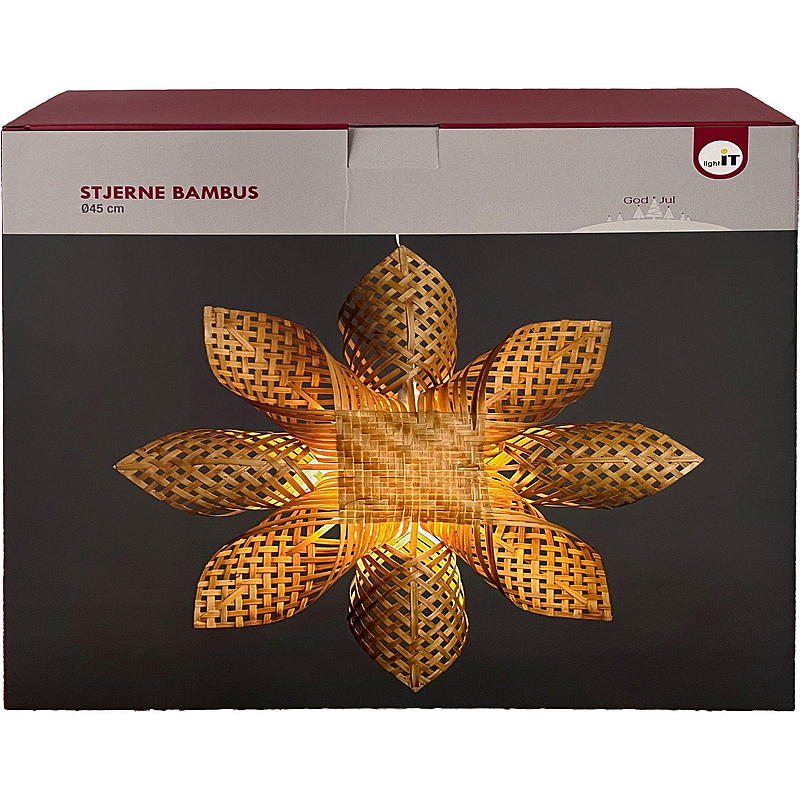 Home Star 45 cm LED bambus natur