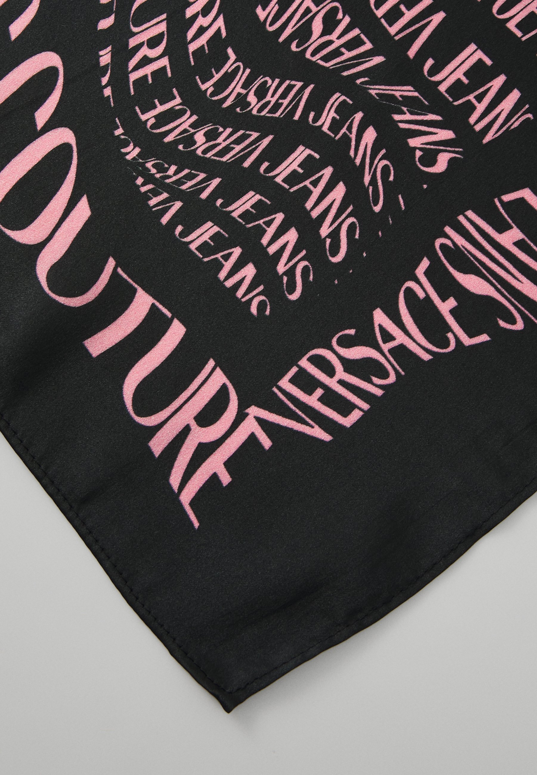 Versace Jeans Couture FOULARD 70X70 UNISEX - Foulard - black/dusty rose