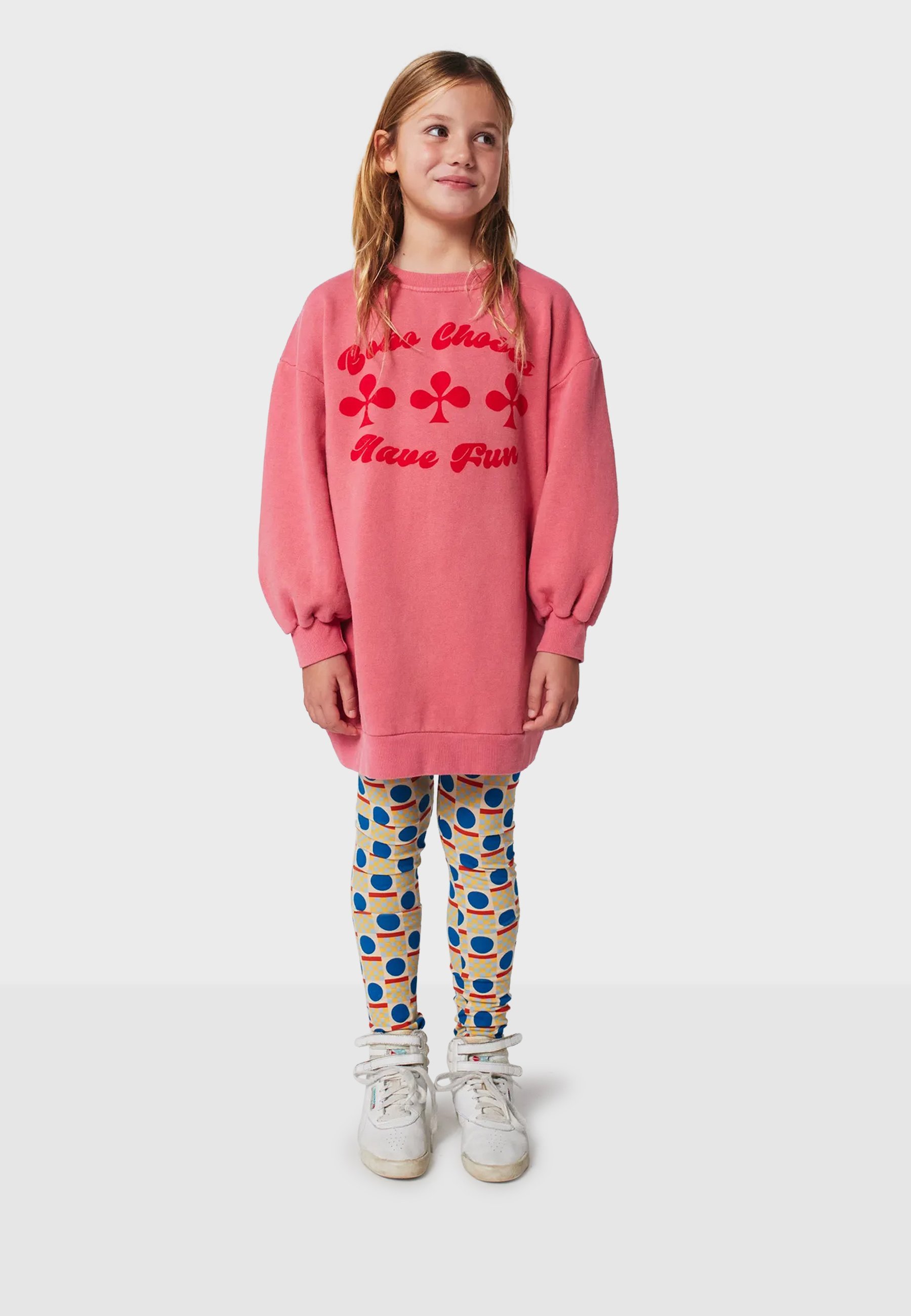 Bobo Choses GEOMETRIC SCACS - Leggings - Broeken - gebroken wit