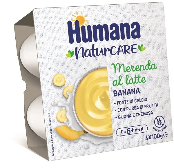 HUMANA Humana Snack banaan 4 stuks glutenvrij