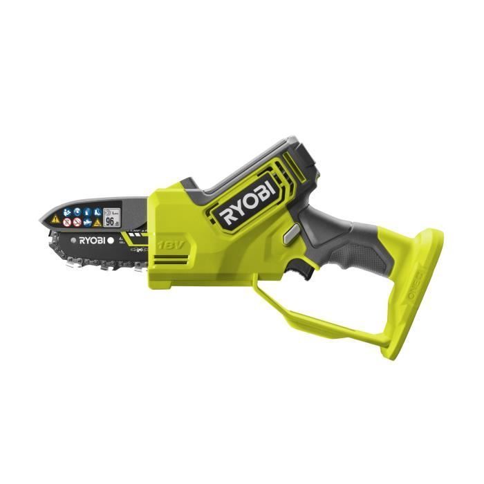 RYOBI - 18V ONE+ Handsnoeischaar - Borstelloos - 10 cm geleiderail - 6 m/s - Gereedschapsloze spanner + 2,0 Ah accu & lader - RY18PSX10A-120