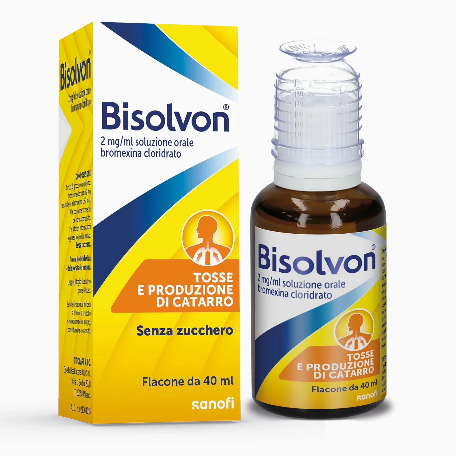 BISOLVON Bisolvon orale druppels 2 mg/ml 40 ml Bromhexinehydrochloride