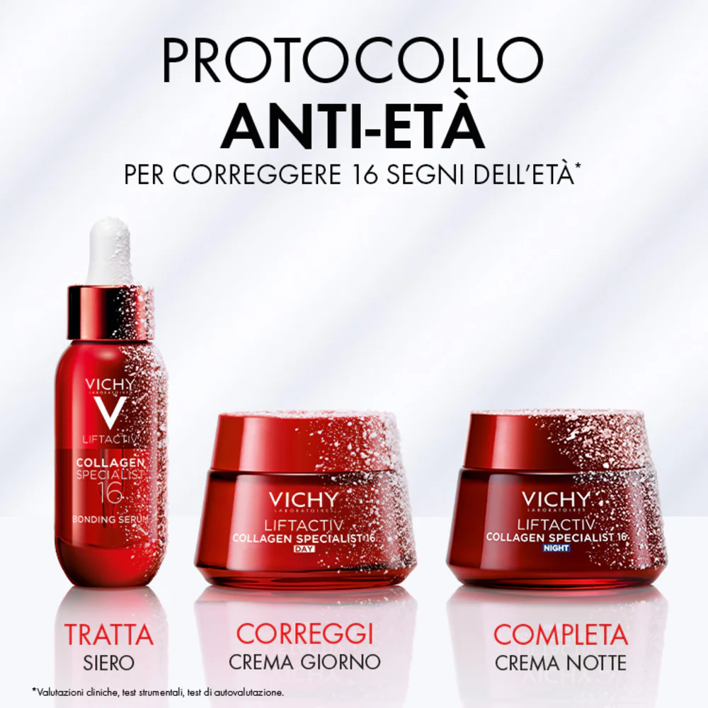 Liftactiv Cofanetto Protocollo Antietà Liftactiv Collagen Specialist 16 Siero + Crema Giorno + Crema Notte - Cofanetto Antirughe, Crema viso giorno antirughe