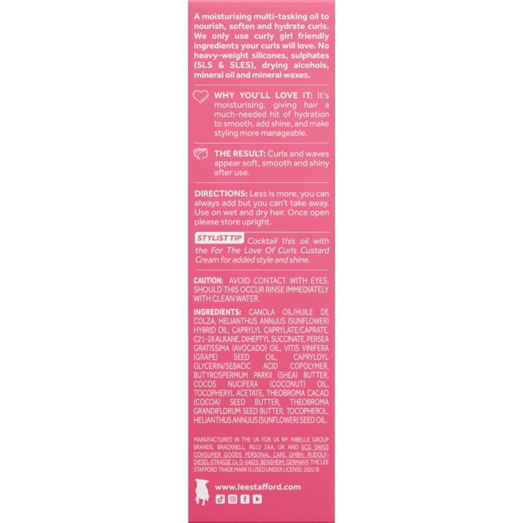 Lee Stafford plaukų aliejus, suteikiantis blizgesio ir raminantis blizgesį – 50 ml